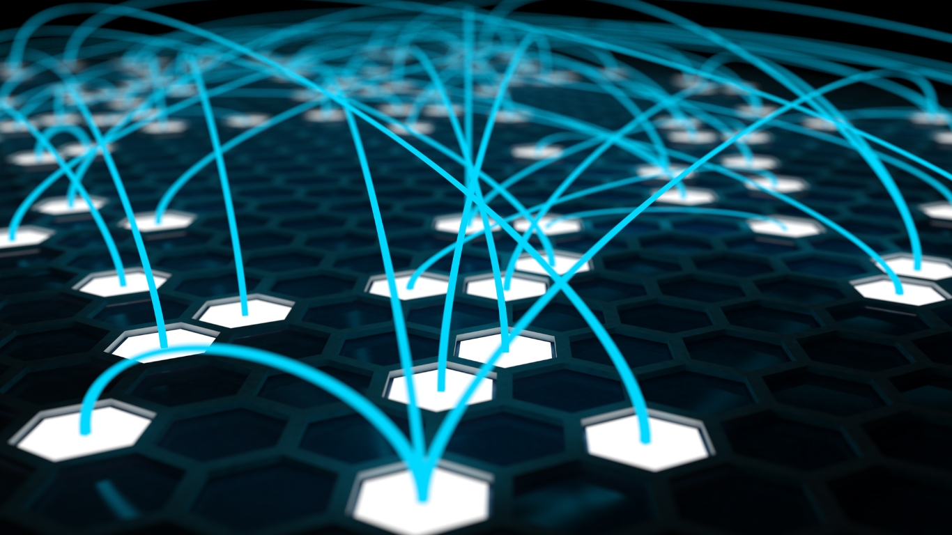 futuristic connection graphic