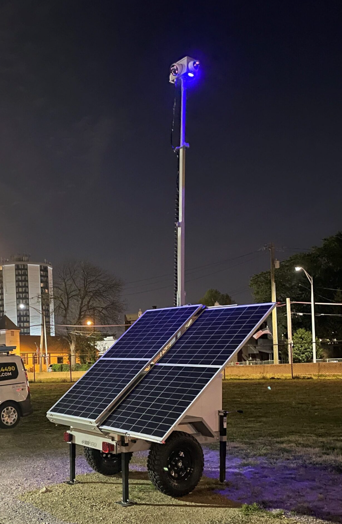 vertical image of an NERGY security trailer