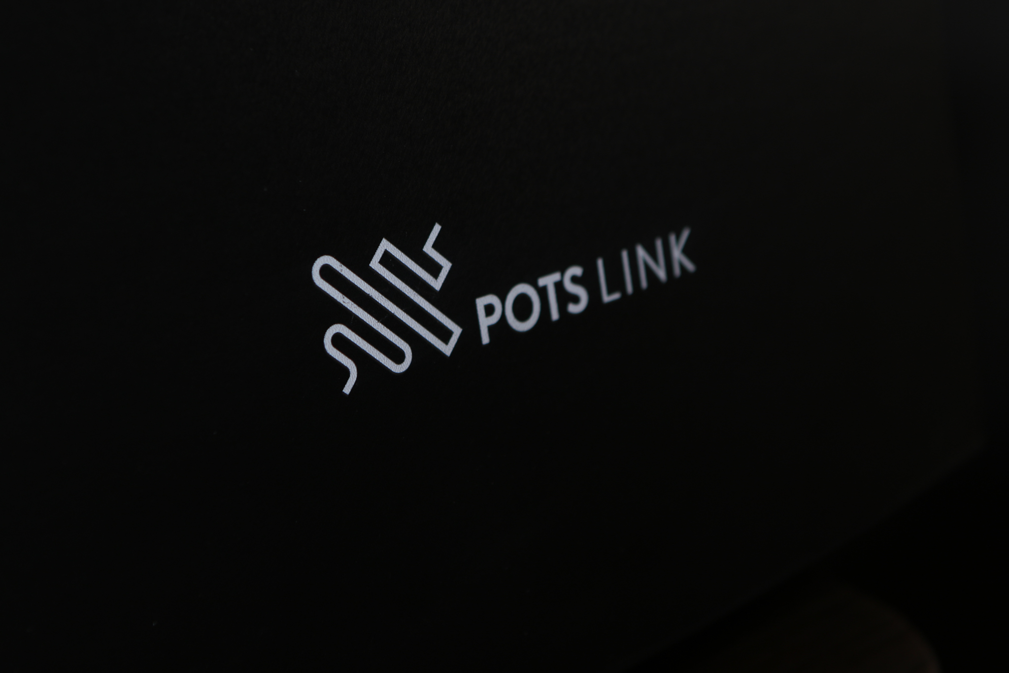Close up of POTS Link logo